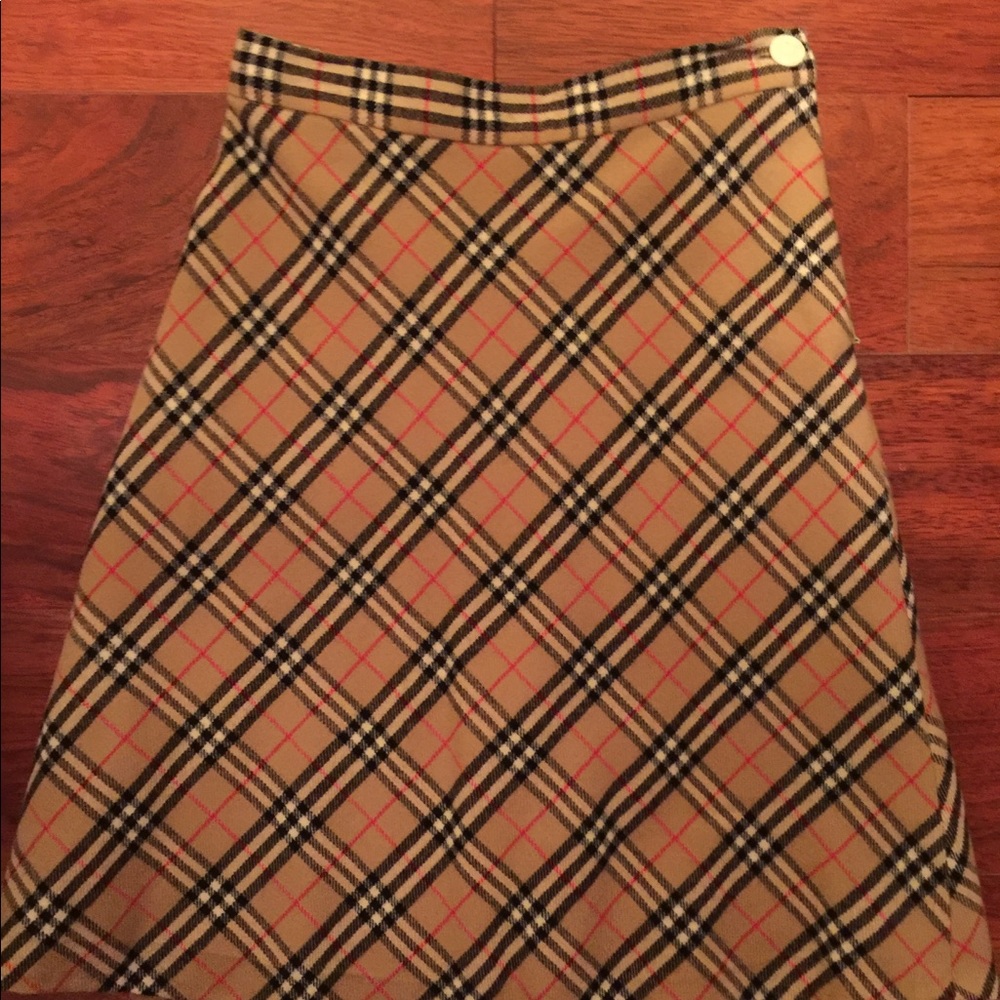 Burberry Mini Plaid Skirt